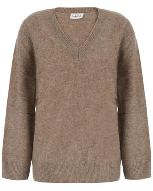 P.A.R.O.S.H. V-Neck Sweater - Brown
