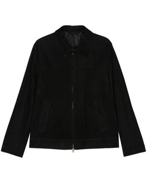 Brioni スエード シャツジャケット - ブラック