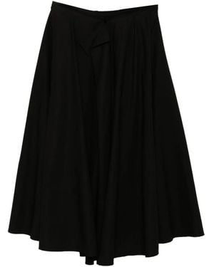 Yohji Yamamoto Twill Reversible Skirt - Black