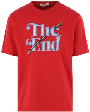 Undercover T-Shirt Imprimé À Manches Courtes - Red