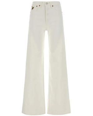 Lois Lindsay Wide-Leg Jeans - White