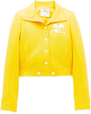 Courreges Reedition Vinyl Jacket - Yellow