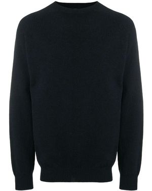 Sunspel Crew Neck Jumper - Blue