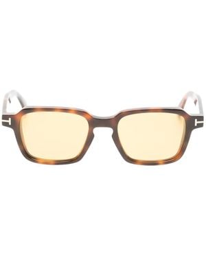 Tom Ford Ezra02 Square-Frame Sunglasses - Natural