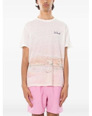 MC2 Saint Barth Camiseta Ecstasea Sunset - Blanco