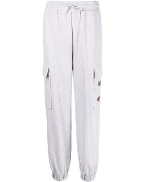 Moschino Teddy Bear Organic Cotton Track Trousers - White