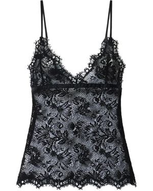 Isabel Marant Adiena Floral Lace Camisole - Black