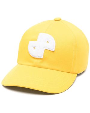 Patou Jp Cotton Baseball Cap - Metallic