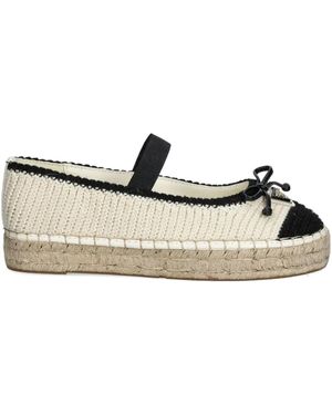 Guess Joneal Braided Flat Espadrilles - White