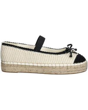 Guess Joneal Braided Flat Espadrilles - White
