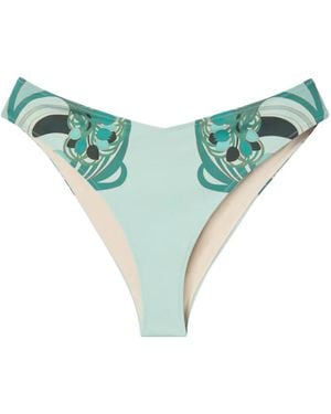 La DoubleJ Mirage Floral Bikini Bottoms - Blue