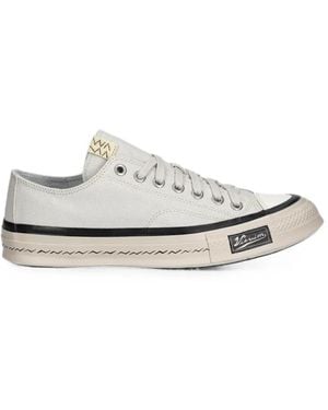 Visvim Sneakers Mit Logo-Patch - Weiß