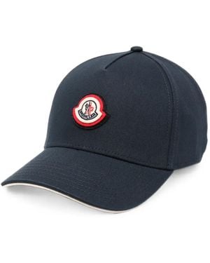 Moncler Logo-Patch Baseball Cap - Blue