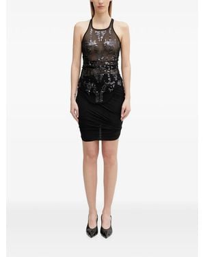 Rick Owens Top Con Lentejuelas - Negro