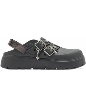 Crocs™ Loaferette Star Studded Buckle-Strap Mules - Grey