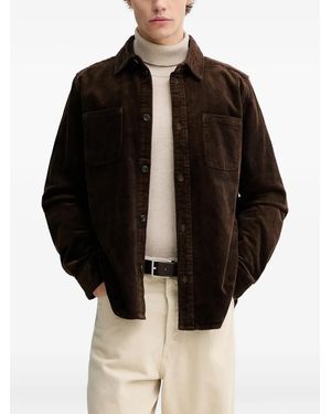 Les Deux Kody Corduroy Overshirt - Black