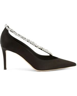 Giuseppe Zanotti Filipa ビジュートリム パンプス - ブラック