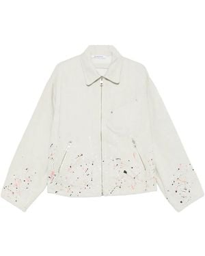 Etudes Studio Zip-Fastening Overshirt - White