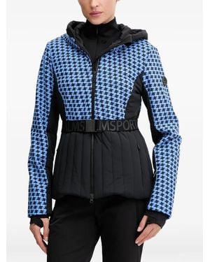 Sportalm Veste De Ski Ceinturée À Motif - Blue