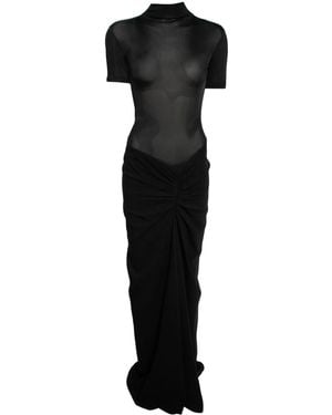 Christopher Esber Ruched Gown - Black