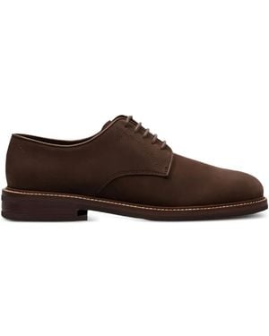 Brunello Cucinelli レースアップ スエードシューズ - ブラウン