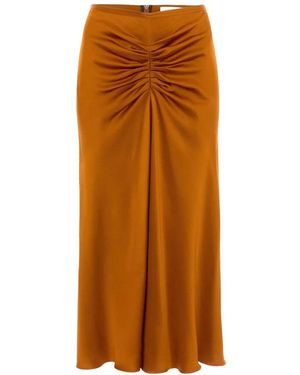 Victoria Beckham Midi Bela Skirt - Orange