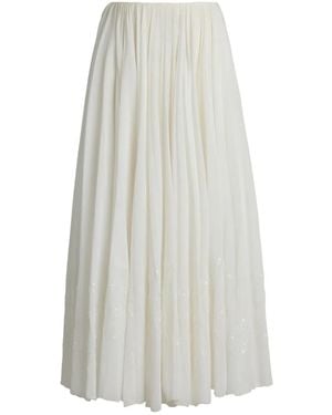 Ralph Lauren Trivelas Midi Skirt - White