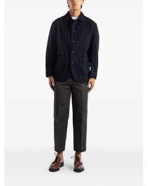 Momotaro Westpoint Pleated Cropped Trousers - Blue