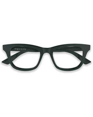 McQueen Occhiali Rettangolari - Nero