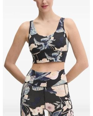 Under Armour Reggiseno Sportivo A Fiori - Nero
