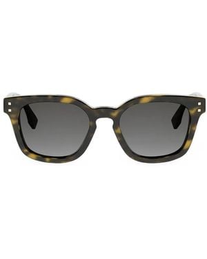 Fendi Gafas De Sol Con Montura Cuadrada - Gris