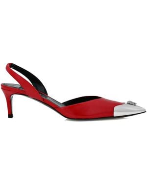 Philipp Plein Slingback Court Shoes - Red