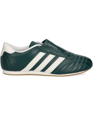 adidas Taekwondo Three-Stripe Slip-On Sneakers - Green