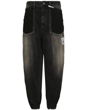 Maison Mihara Yasuhiro Vaqueros Con Aberturas - Negro