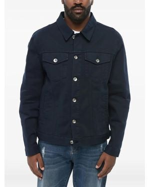 Brunello Cucinelli Button-Fastening Denim Jacket - Blue