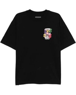 Musium Div. Warhol-Print Cotton T-Shirt - Black