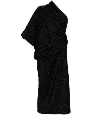 The Row Dorota Midi Dress - Black