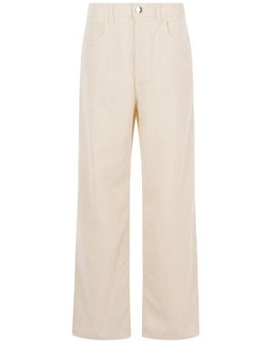 Rohe Corduroy Cotton Trousers - White