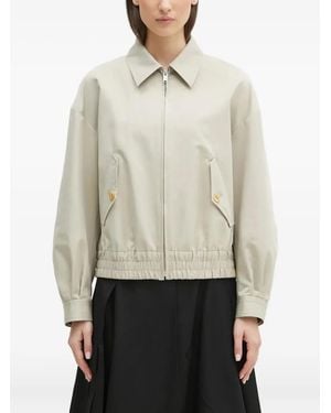 Undercover Tie-Back Zip-Front Jacket - Natural
