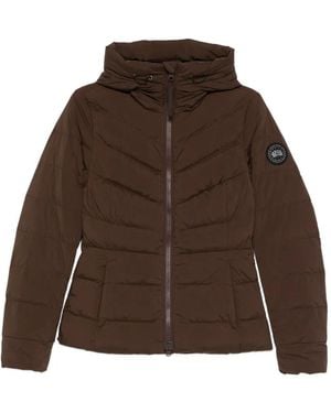 Canada Goose Clair Padded Hooded Jacket - Brown