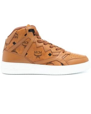 MCM Neo Terrain Canvas Sneakers - Brown