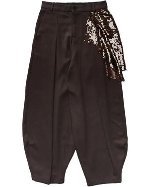 Edward Cuming Kickout Drape "Brown" Hose - Schwarz