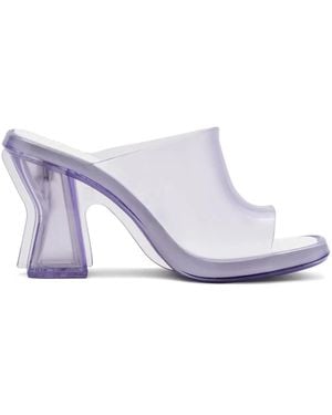 Marc Jacobs X Melissa 90Mm Transparent-Design Mules - White