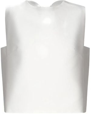 Violante Nessi Son Bow-Detail Sleeveless Top - White