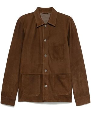 Giorgio Brato Suede Jacket - Brown