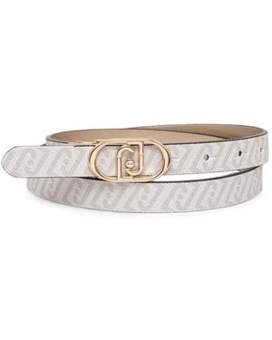 Liu Jo Metallic Riem Met Patroon - Wit
