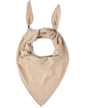 Brunello Cucinelli モニーレ スカーフ - ホワイト