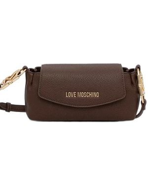 Love Moschino Logo-Lettering Cross Body Bag - Brown