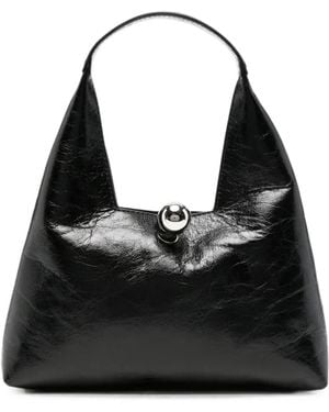 Marni Trapeze Ball-Clasp Tote Bag - Black