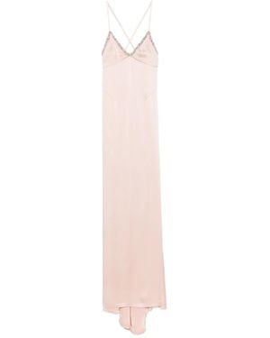 Amen Kleid aus Satin - Weiß